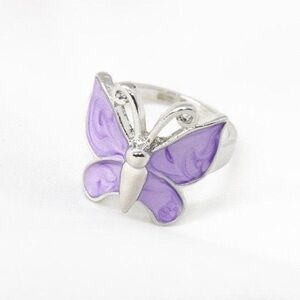 Purple Butterfly Ring